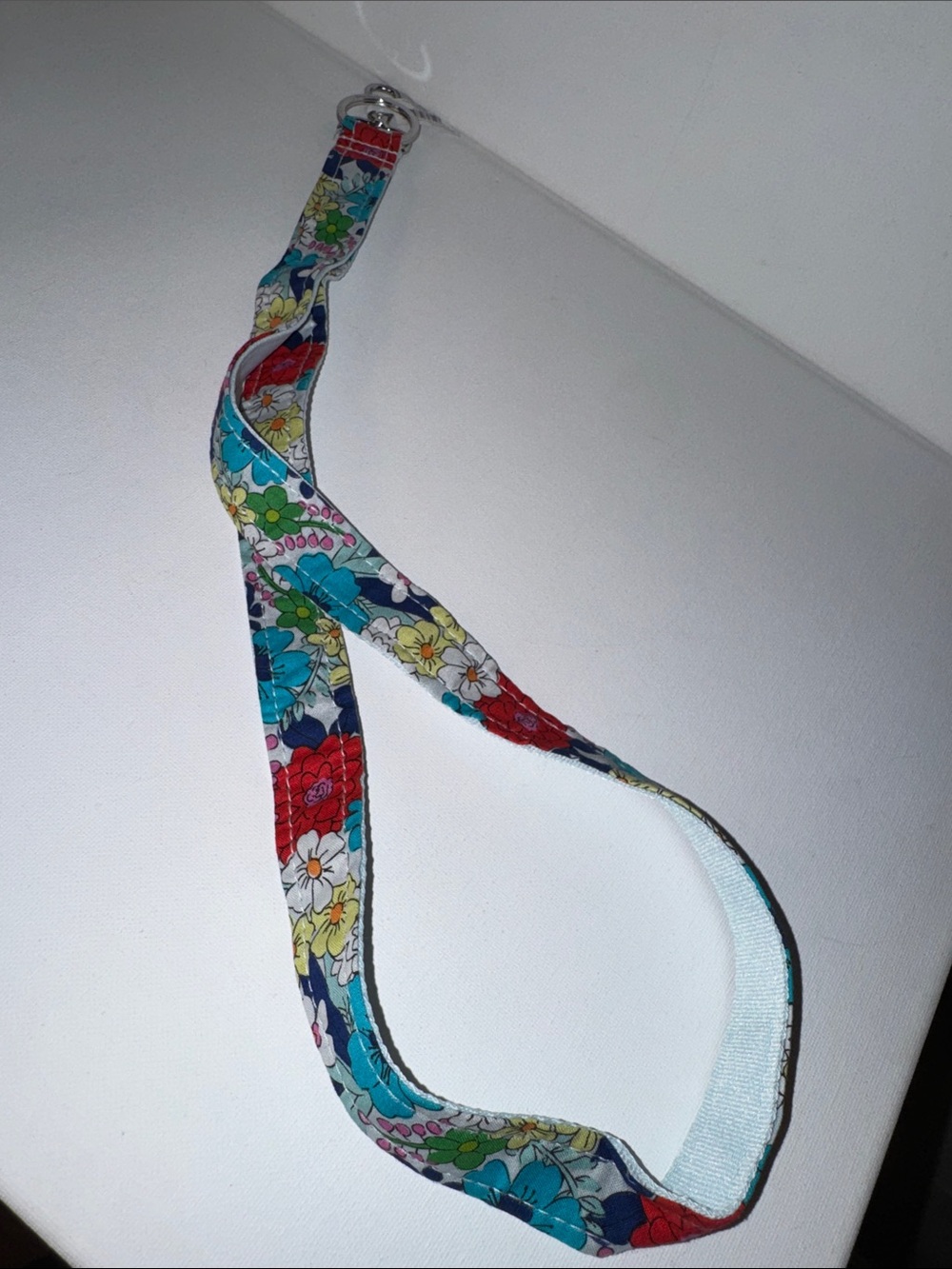 Vera Bradley Floral Lanyard in Blue, Red, Yellow, Green